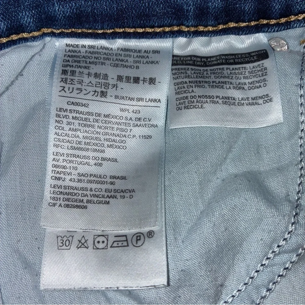 Levi’s Jeans Womens Size 16 Blue Denim Classic Straight Mid Rise Stretch